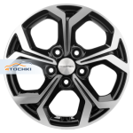 Khomen Wheels KHW1606 Renault/Nissan R16 / 6.5J PCD 5x114.3 ET 50 ЦО 66.1 Литые Black-FP