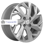Khomen Wheels KHW1402 Solaris/Logan/Rio R14 / 5.5J PCD 4x100 ET 43 ЦО 67.1 Литые F-Silver-FP