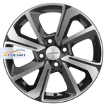 Khomen Wheels KHW1501 Cobalt R15 / 6J PCD 4x100 ET 39 ЦО 56.6 Литые Black-FP