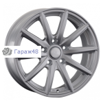 LS 221 R15 / 6.5J PCD 4x100 ET 40 ЦО 73.1 Литые Серебристый
