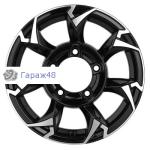 Khomen Wheels KHW1505 Lada NIVA 4x4 R15 / 5.5J PCD 5x139.7 ET 5 ЦО 98.5 Литые Black-FP