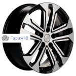 Khomen Wheels KHW1803 Changan/Geely/Lexus/Suzuki/Toyota R18 / 7J PCD 5x114.3 ET 45 ЦО 60.1 Литые Black-FP