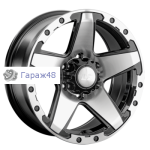 LS 1284 R17 / 8J PCD 6x139.7 ET 25 ЦО 106.1 Литые Черный с полированной лицевой поверхностью