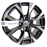 RST R045 (Kia Rio) R15 / 6J PCD 4x100 ET 48 ЦО 54.1 Литые Черный с полированной лицевой повехностью