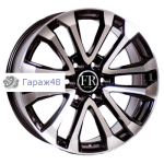 Replica TY692 R20 / 8.5J PCD 6x139.7 ET 25 ЦО 106.2 Литые Черный с алмазной обработкой лицевой части