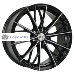 RST R248 R18 / 8J PCD 5x112 ET 45 ЦО 66.6 Литые Черный с полированной лицевой повехностью