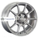 LS 820 R15 / 6.5J PCD 4x100 ET 40 ЦО 73.1 Литые Серебристый с полированной лицевой поверхностью