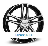 Dezent TZ dark R17 / 7.5J PCD 5x112 ET 36 ЦО 66.6 Литые Черный с полированной лицевой поверхностью