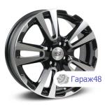 RST R065 R15 / 6J PCD 4x100 ET 48 ЦО 54.1 Литые Черный с полированной лицевой поверхностью