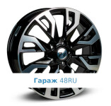 Replica Hy207 R18 / 7J PCD 5x114.3 ET 51 ЦО 67.1 Литые Черный с полированной лицевой поверхностью