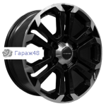 Khomen Wheels KHW1817 Tank 300/500 R18 / 7.5J PCD 6x139.7 ET 36 ЦО 100.1 Литые Black-FP
