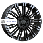 Replay LR90 R22 / 9.5J PCD 5x120 ET 49 ЦО 72.6 Литые Графит матовый с полированной лицевой поверхностью