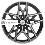 Khomen Wheels KHW1709 CX5/Seltos/Optima R17 / 7J PCD 5x114.3 ET 50 ЦО 67.1 Литые Black-FP