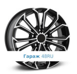 LegeArtis TY503 R17 / 7J PCD 5x114.3 ET 39 ЦО 60.1 Литые Черный с полированной лицевой поверхностью