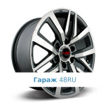 LegeArtis TY238 R17 / 7.5J PCD 6x139.7 ET 30 ЦО 106.1 Литые Графит с полированной лицевой поверхностью