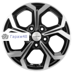 Khomen Wheels KHW1606 Huyndai/Kia R16 / 6.5J PCD 5x114.3 ET 43 ЦО 67.1 Литые Black-FP