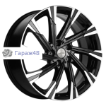 Khomen Wheels KHW1901 Chery Tiggo 8 R19 / 7.5J PCD 5x108 ET 47 ЦО 60.1 Литые Black-FP