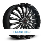 LegeArtis INF502 R20 / 8J PCD 5x114.3 ET 50 ЦО 66.1 Литые Черный с полированной лицевой поверхностью