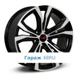 LegeArtis LX527 R18 / 8J PCD 5x114.3 ET 30 ЦО 60.1 Литые Черный с полированной лицевой поверхностью