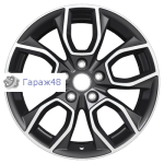 Khomen Wheels KHW1713 CX5/i40/XTrail R17 / 7J PCD 5x114.3 ET 45 ЦО 67.1 Литые Black-FP
