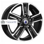 K&amp;K Backfire (КС763) R18 / 8J PCD 5x114.3 ET 50 ЦО 66.1 Литые Черный с полированной лицевой поверхностью