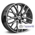 LS Up109 R18 / 7J PCD 5x114.3 ET 37 ЦО 66.6 Литые Черный с полированной лицевой поверхностью