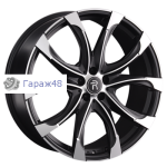 Replay B223 R22 / 9.5J PCD 5x112 ET 37 ЦО 66.6 Литые Черный матовый с полированной лицевой поверхностью