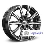 LS Up123 R15 / 6J PCD 5x112 ET 43 ЦО 57.1 Литые Черный с полированной лицевой поверхностью