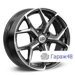 LS Up120 R16 / 6.5J PCD 5x108 ET 46 ЦО 63.35 Литые Черный с полированной лицевой поверхностью