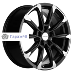 Khomen Wheels KHW1808 K5/Santafe R18 / 7.5J PCD 5x114.3 ET 50 ЦО 67.1 Литые Black-FP