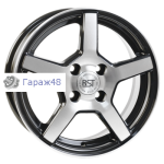 RST R024 R14 / 5.5J PCD 4x100 ET 40 ЦО 60.1 Литые Черный с полированной лицевой повехностью