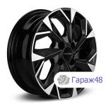 LS 1402 R14 / 5.5J PCD 4x98 ET 35 ЦО 58.5 Литые Черный с полированной лицевой поверхностью