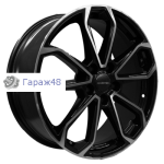Khomen Wheels KHW1816 Jolion R18 / 7J PCD 5x114.3 ET 37 ЦО 66.6 Литые Black-FP