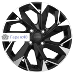 Khomen Wheels KHW1508 Cobalt R15 / 6J PCD 4x100 ET 39 ЦО 56.6 Литые Black-FP