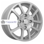 iFree Слайдер КС587 R14 / 5.5J PCD 4x100 ET 43 ЦО 56.6 Литые Серебристый