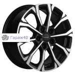 Khomen Wheels KHW1605 Octavia A5/Golf/Jetta R16 / 6.5J PCD 5x112 ET 46 ЦО 57.1 Литые Black-FP