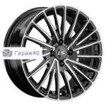 LS 1356 R15 / 6.5J PCD 4x98 ET 32 ЦО 58.6 Литые Черный с полированной лицевой поверхностью