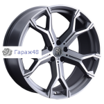 Replay B135 R22 / 9.5J PCD 5x112 ET 37 ЦО 66.6 Литые Графит матовый с полированной лицевой поверхностью