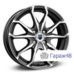 K&amp;K Brent R16 / 6J PCD 4x108 ET 47.5 ЦО 63.35 Литые Черный с полированной лицевой поверхностью