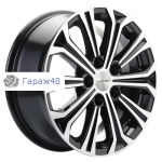Khomen Wheels KHW1610 Chery Tiggo 3/Tiggo 3 Pro R16 / 6.5J PCD 5x108 ET 45 ЦО 60.1 Литые Black-FP