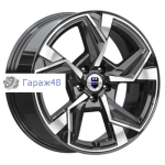 K&amp;K Кайан (КС101) R18 / 7.5J PCD 5x108 ET 33 ЦО 67.1 Литые Черный с полированной лицевой поверхностью