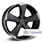MAK Raptor 5 R19 / 8.5J PCD 5x120 ET 20 ЦО 72.6 Литые Черный матовый с полированным ободом