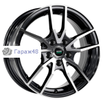 Megami MGM20FF R15 / 6J PCD 4x100 ET 40 ЦО 60.1 Литые Черный с полированной лицевой поверхностью