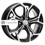 Khomen Wheels KHW1702 Forester R17 / 7J PCD 5x114.3 ET 48 ЦО 56.1 Литые Black-FP