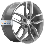 Khomen Wheels KHW1708 Nissan Tiida R17 / 6.5J PCD 5x114.3 ET 45 ЦО 66.1 Литые F-Silver-FP