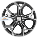 Khomen Wheels KHW1702 Changan/Geely/Lexus/Toyota R17 / 7J PCD 5x114.3 ET 45 ЦО 60.1 Литые Black-FP