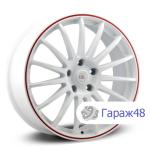 Alcasta M31 R17 / 7J PCD 5x114.3 ET 39 ЦО 60.1 Литые Белый с красным ободом
