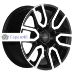 Khomen Wheels KHW1723 LC Prado/Lexus GX R17 / 8J PCD 6x139.7 ET 25 ЦО 106.1 Литые Black-FP