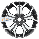 Khomen Wheels KHW1715 Teana/Xtrail R17 / 7J PCD 5x114.3 ET 45 ЦО 66.1 Литые Black-FP