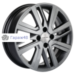 Khomen Wheels KHW1609 Vesta/Largus R16 / 6J PCD 4x100 ET 50 ЦО 60.1 Литые G-Silver